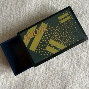 Vintage Equal Pocket Packet Holder Navy Blue Plastic 1980s Retro Purse Accessory
